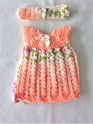 £4 • Buy Hand Knitted Dolls Clothes. Fit 12  Baby Doll.
