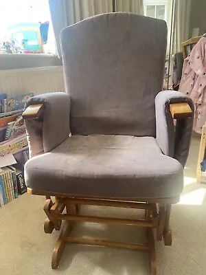 £140 • Buy Kub Ashdown Glider & Footstool - Nursing Chair - Walnut
