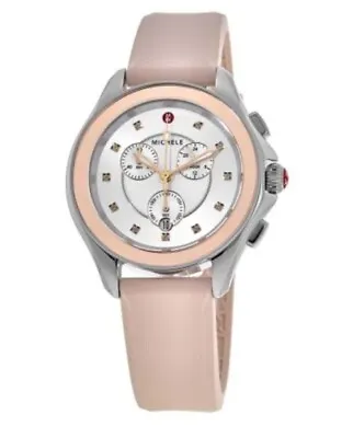 Michele Cape Misty Rose Gold Topaz & Silver Ladies Watch MWW27E000005 • $185