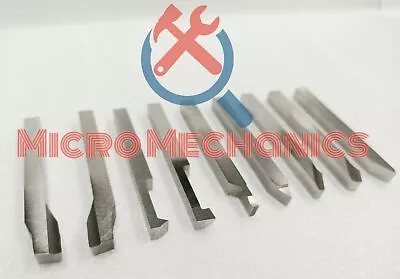 3/16  X 2-1/2 HSS Ground Lathe Form Tools 9 Piece Set Unimat Emco Myford Boxford • $68.19