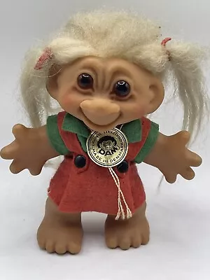 Vintage TROLL DOLL 6  Thomas Dam 1960s Original Lykketrold Denmark GJ0L Mom • $32