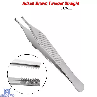 Adson Tweezers Thumb Tissue Adson Brown Straight Orthodontic Surgical Forceps CE • $7.49