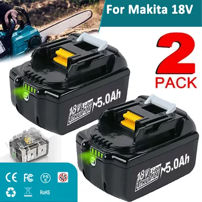 For Makita 18V Battery 18Volt Lithium BL1830 BL1850B BL1860B Replacement Battery • $26.99
