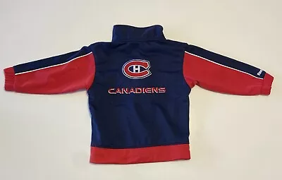 Montreal Canadiens Toddler 2T Zip Up Jacket With Embroidered Patches & Lettering • $16.27