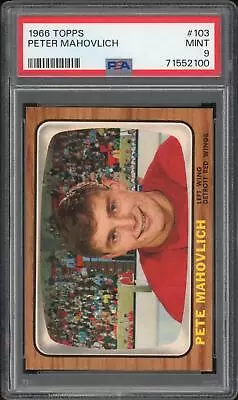 1966/67 Topps #103 Peter Mahovlich PSA 9 *2100 • $2584.95