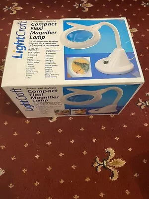 Lightcraft LED Compact Flexi Magnifier Lamp - NEW - Unopened • £15