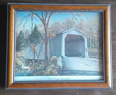  H Gasser Print From The 1964 Tricentennial Series Covered Bridge Sergeantsville • $30