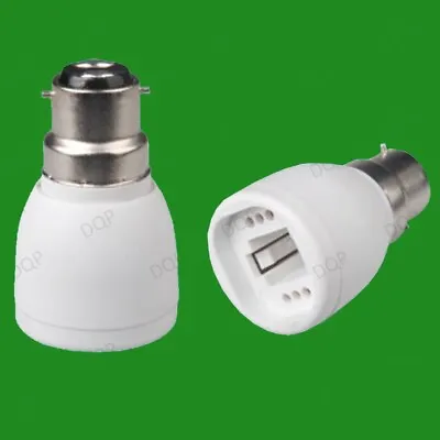 B22 / E27 To G24 Or G24 To E27 Light Bulb Socket Lamp Adaptor / Fitting Holder • £2.99