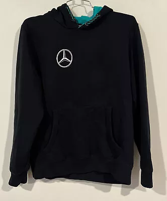 Mercedes AMG Petronas Motorsports Hoodie Sweatshirt Size LARGE Adult Black • $48