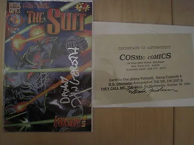 SET Of 3 Comics Signed By Artist DANNY FINGEROTH : The SUIT 1 The 6 #1 Skul 1 • £9.99