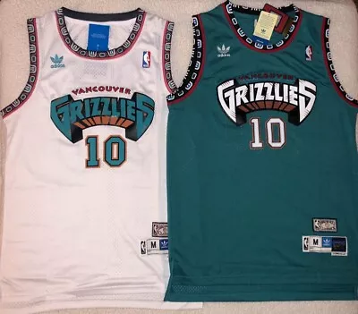 #10 Mike Bibby THROWBACK Vancouver Grizzlies Men's Teal/White • $23.97