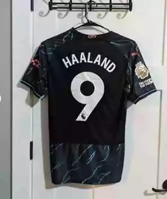 Erling Haaland Haaland #9 Manchester City 23/24 Third Kit Version Replica Jersey • $9.99
