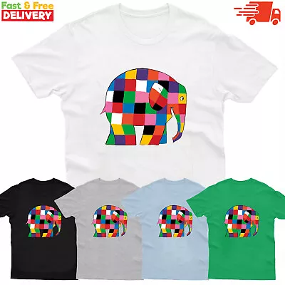 £6.99 • Buy Elmer Men Kids T-Shirt Book Series Funny Cute Graphic Book Day Children Tee Gift