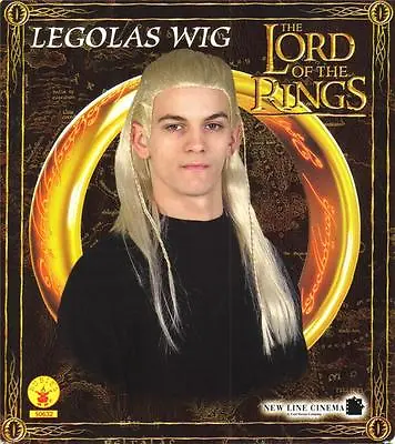 LORD OF THE RINGS Fantasy Movie Orlando Bloom LEGOLAS Elven Mens Gold Brown WIG • $24.95