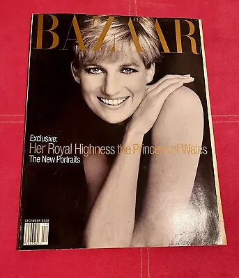 Vintage Harper’s Bazaar December 1995 Princess Diana Tommy Lee Pamela Anderson • $16.70