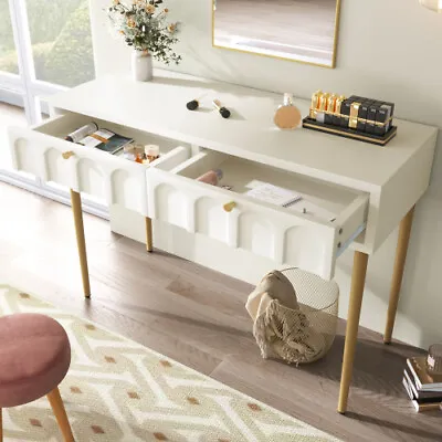 Console Table Dressing Table 2 Drawers Storage Hallway Living Room Furniture MA • £79.99