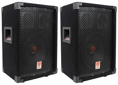 (2) Rockville RSG8 8” 300 Watt 2-Way 8-Ohm Passive DJ/Pro PA Speaker • $124.90