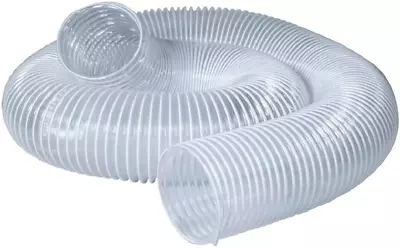 70221 PVC Dust Collection Hose (6 Inch X 10 Feet) | Left Spiral Flexible Clear V • $68.99
