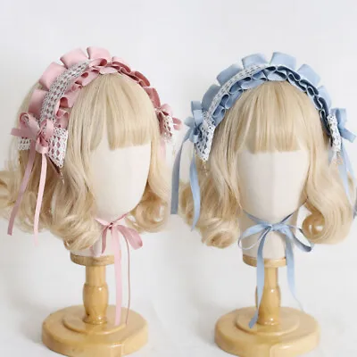 New Japanese Mori Girls Maid Bow Hairband Lolita Headband Hair Accessory Cosplay • $20.67