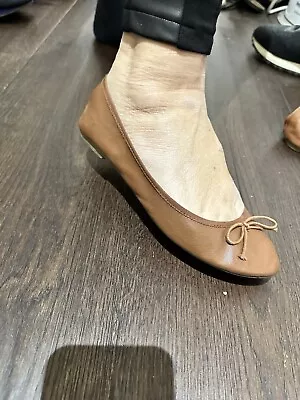 H&M Women’s Flat Ballet Bow Pumps Tan • £10