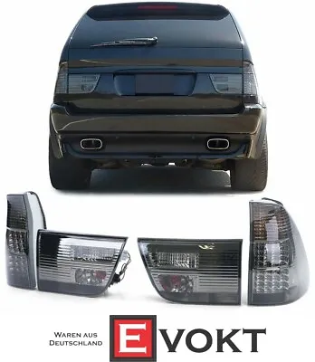 $412.90 • Buy Led Tail Lights Rear Lights Set In Black/Smoke/Clear For BMW X5 E53 99-03 New