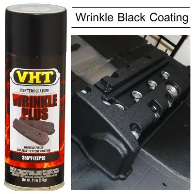 Wrinkle Black Paint Exhaust Valve Cover Shifter Engine High Temp Coating 1Can • $52.98