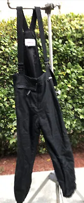 Vintage OBERMEYER Black SNOW SKI BIBS Womens Pants Suit Sz 8 Jamaica • $25