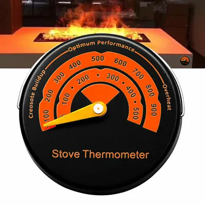 Magnetic Stove Thermometer Flue Wood Burner Fuel Temperature Gauge Fireplace • $9.68