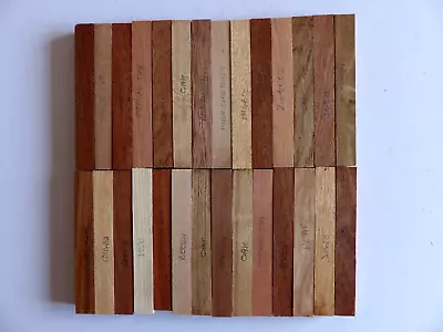 #8. 28 X WOODTURNING PEN / PENCIL TIMBER BLANKS 20mm X 20mm X 150mm • £16.99