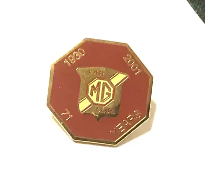 MG CAR CLUB 1930 - 2001. 71 Years - Enamel Badge • £5