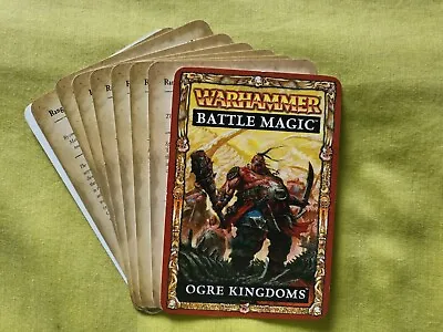 Games Workshop Warhammer Ogre Kingdoms Army Magic Cards OOP  • £10