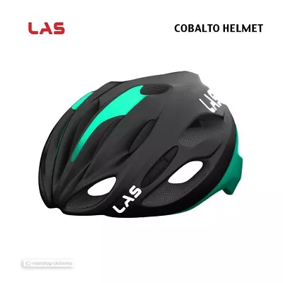 NEW LAS COBALTO Road Cycling Helmet : BLACK/CELESTE • $327.72