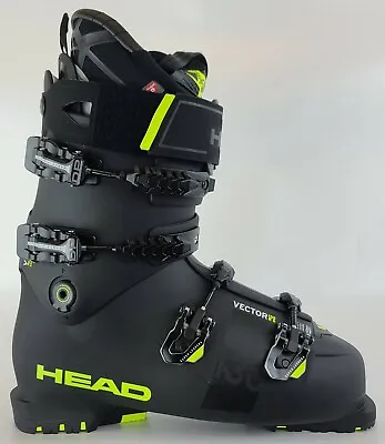 $500 Men's Head Vector 130s RS Ski Boot Black/Yellow Size 11.5 12 12.5 Free Ship • $299.99