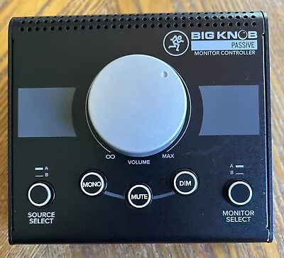 Mackie Big Knob Passive Studio Monitor Controller Pro Audio Equipment  • $59.99