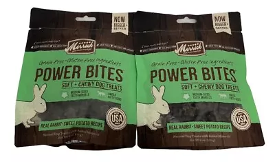 Merrick Power Bites Real Rabbit Sweet Potato Recipe Grain-Free Soft Dog Treats • $19.78