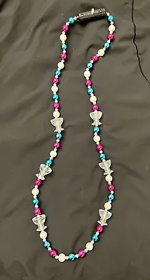 2024 Mardi Gras Krewe Of Bacchus OFFICER'S Light-Up Bead Necklace Throw RARE • $9.95