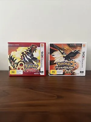 NINTENDO 3DS GAME POKEMON ULTRA SUN And OMEGA RUBY • $155