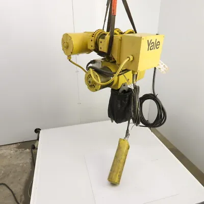 Yale KEL 1/2 Ton Electric Chain Hoist 3PH 230V 15' Lift 5.5FPM W/Power Trolley • $1599.99