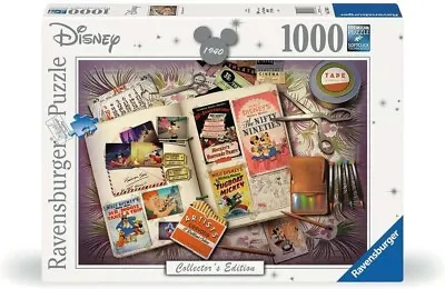 NEW SEALED Ravensburger 17583 Disney Collector Edition 1940 Mickey 1000Pc Puzzle • $36.95