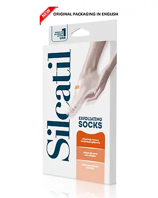 SILCATIL Exfoliating Socks Effectively Remove Calluses Packaging In English • £6.55