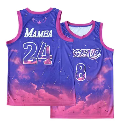 Design Legend 24 Mamba 8 Bryant Basketball Jersey Workout Streetball Gym S-6XL • $28.88