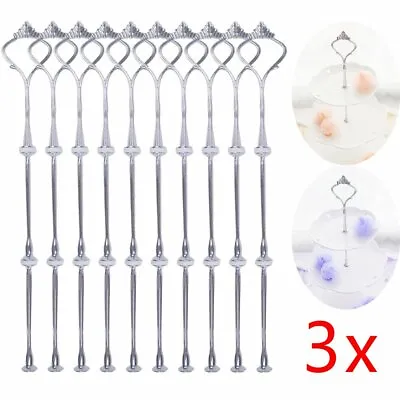10X Centre Handle Set Fitting Cake Stand Family Birthday Party Decoration 3 Tier • £11.59