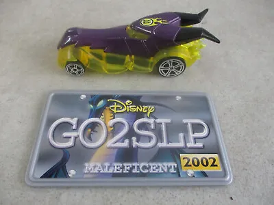 2002 Disney Wild Racers Sleeping Beauty Maleficent Purple/yellow Prototype Car • $99.99