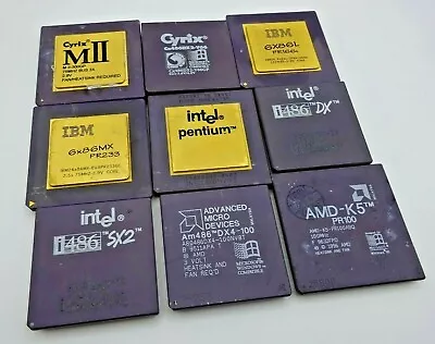 £24.99 • Buy AMD, Cyrix, IBM, Intel -  Vintage Retro Legacy Collectors CPU's