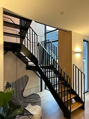 £4567 • Buy STEEL STAIRS! FIRE ESCAPE STAIRS! Any Style, Any Size - Made To Measure!