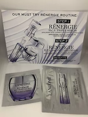 Lancome Renergie H.P.N 300 Peptide Cream & Triple Serum Skincare Beauty Samples • £1.50