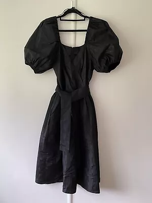 Katie’s Vintage Black Puff Sleeve Cocktail Dress Size 8 • $75