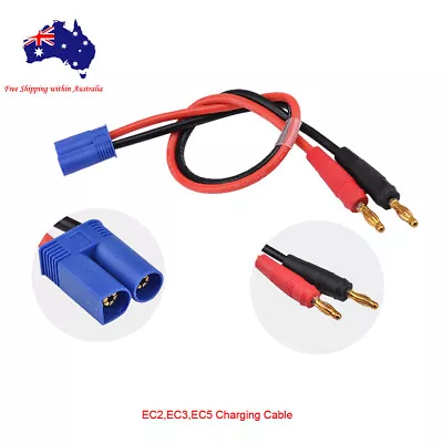 EC2 EC3 EC5 Battery Charging Cable 30cm 12AWG Wire 4mm Bullet Banana Plug New • $6.99