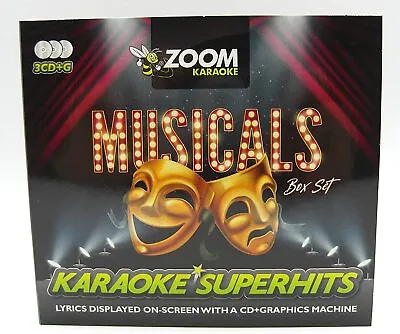 Zoom Karaoke CD+G - Musicals Superhits - Triple CD+G Karaoke Pack • £9.99