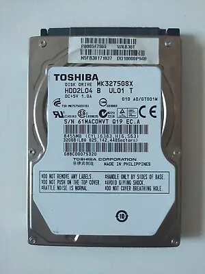 Toshiba Laptop 320GB SATA 2.5  Hard Drive HDD2L04 • £8.99